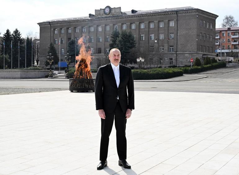 Aliyev nevruz ateşini Hankendi’de yaktı