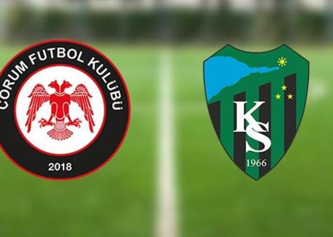 Çorumspor Kocaelispor maçı hangi kanalda, ne zaman, saat kaçta?