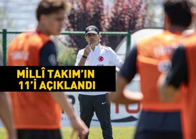 A Millî Takım, İtalya’ya karşı! İşte ilk 11’ler