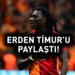 Bafetimbi Gomis, Galatasaray’a veda eden Erden Timur’u paylaştı!