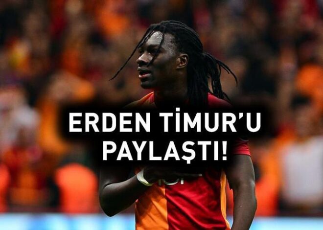 Bafetimbi Gomis, Galatasaray’a veda eden Erden Timur’u paylaştı!