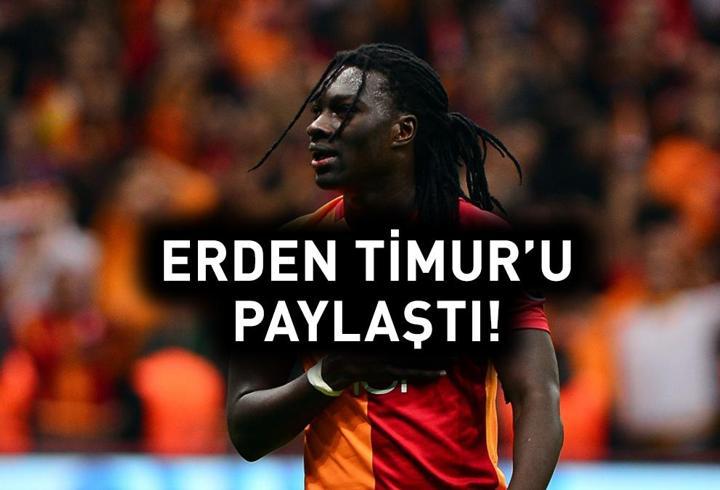 Bafetimbi Gomis, Galatasaray’a veda eden Erden Timur’u paylaştı!