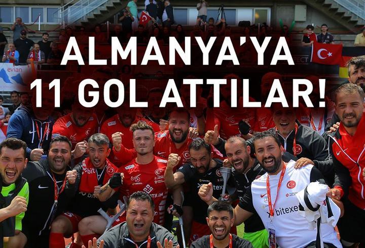 Ampute Milli Futbol Takımı, Almanya’ya gol oldu yağdı!