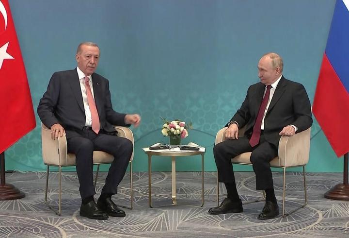 SON DAKİKA HABERİ: Cumhurbaşkanı Erdoğan, Astana’da Putin ile görüşüyor