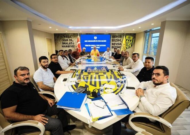 MKE Ankaragücü’nde yönetimin görev dağılımı yapıldı