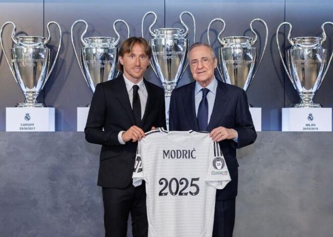 Luka Modric, Real Madrid’de kaldı!