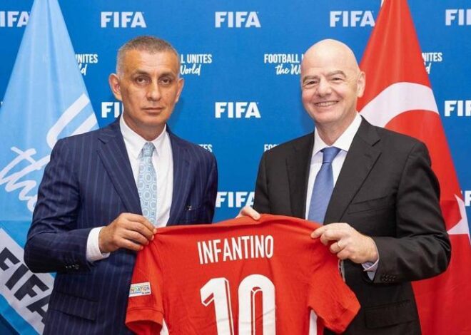 İbrahim Hacıosmanoğlu, Gianni Infantino ile görüştü