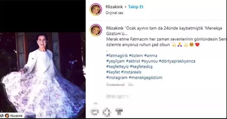 Menekşe Gözlüm... Filiz Akının Fatma Girik özlemi